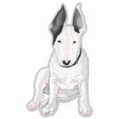 "WILLY" Bull Terrier Sticker (Voorkant)