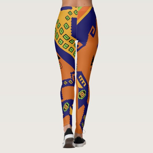 Willy Crazy Kleurrijke Leggings (Achterkant)