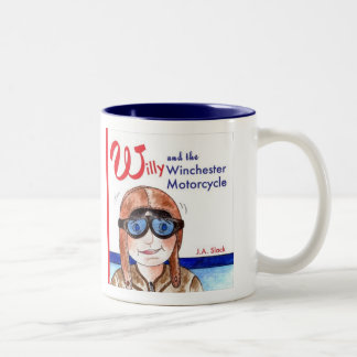 Willy en de winchester Motorcycle Tweekleurige Koffiemok