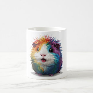 Willy Guinea Pig: Levendig regenbooghaar Koffiemok