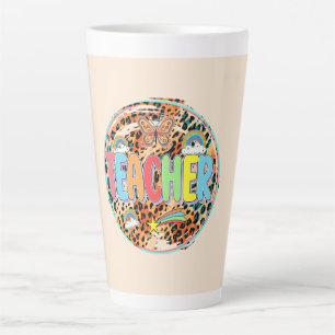 Willy Inspiring - Bold Floral Eerbetoon aan Lerare Latte Mok