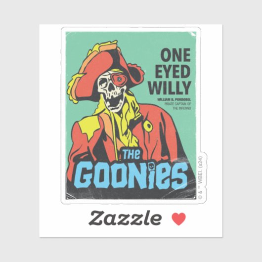 Willy Pirate Kapitein van het Inferno Sticker (Vel)