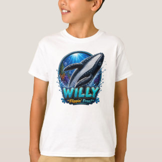Willy Walvis – Flippin’ Vrij. Grappig T-shirt