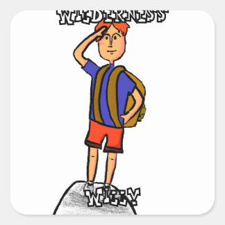 Willy Wilderness Vierkante Sticker