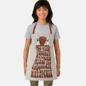 Willy Wonka Chocolate Waterfall Typografie Schort (Insitu)