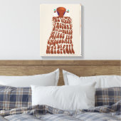 Willy Wonka Chocolate Waterfall Typography Canvas Afdruk (Insitu (Slaapkamer))
