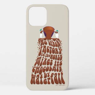 Willy Wonka Chocolate Waterfall Typography iPhone 12 Hoesje
