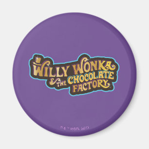 Willy Wonka & de Chocolate Factory Logo Magneet