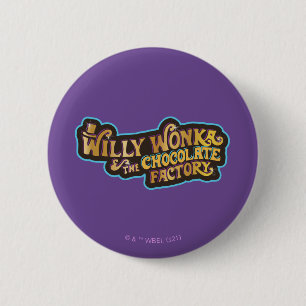 Willy Wonka & de Chocolate Factory Logo Ronde Button 5,7 Cm