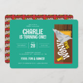 Willy Wonka en de Chocolate Factory Birthday Kaart (Voorkant / Achterkant)