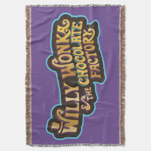 Willy Wonka en de Chocolate Factory Logo Deken (Voorkant Verticaal)