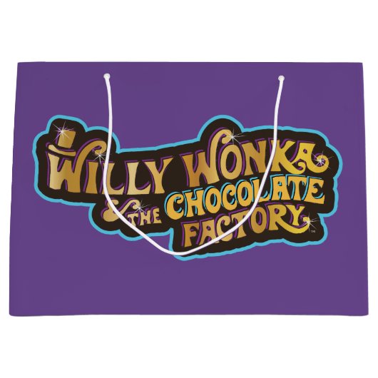 Willy Wonka en de Chocolate Factory Logo Groot Cadeauzakje (Voorkant)