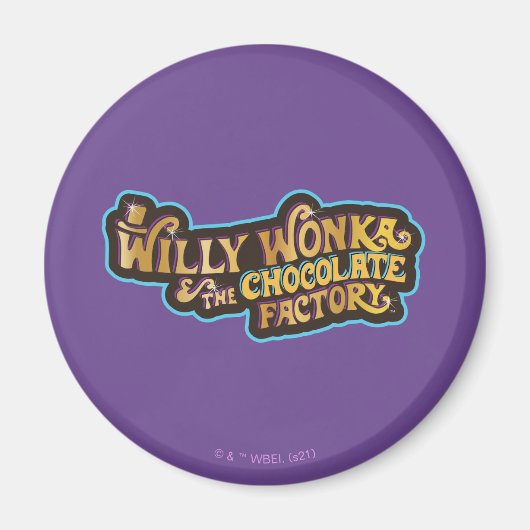 Willy Wonka en de Chocolate Factory Logo Magneet (Voorkant)