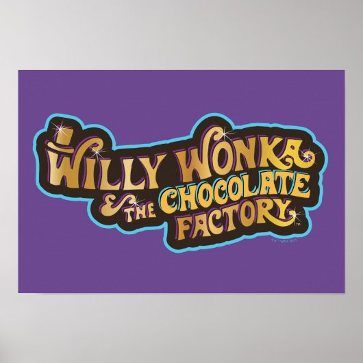 Willy Wonka en de Chocolate Factory Logo Poster (Voorkant)