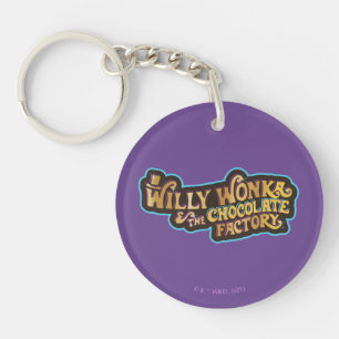 Willy Wonka en de Chocolate Factory Logo Sleutelhanger