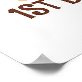 Willy Wonka en het logo van de chocolade Factory B Poster (Hoek)