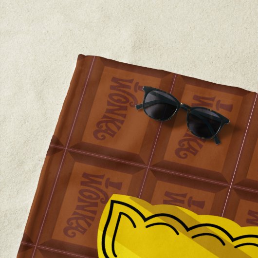 Willy Wonka Golden Ticket Strandlaken (In situ)
