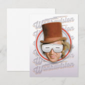 Willy Wonka in Wonkavision-bril Notitiekaartje (Voorkant / Achterkant)