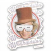 Willy Wonka in Wonkavision Goggles Sticker (Voorkant)