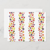 Willy Wonka Lickable Wallpaper Pattern Briefkaart (Voorkant / Achterkant)