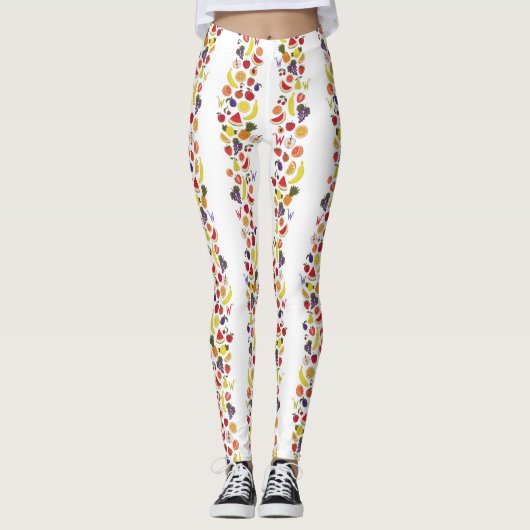 Willy Wonka Lickable Wallpaper Pattern Leggings (Voorkant)