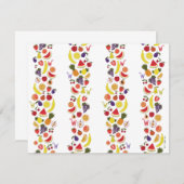 Willy Wonka Lickable Wallpaper Pattern Notitiekaartje (Voorkant / Achterkant)