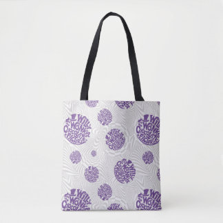 Willy Wonka Logo Psychedelic Graphic Draagtas