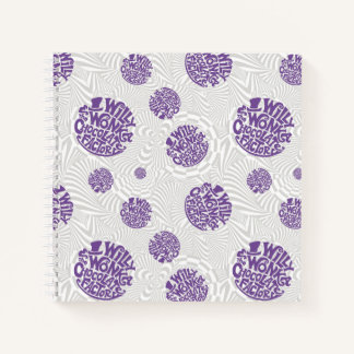 Willy Wonka Logo Psychedelic Graphic Notitieboek