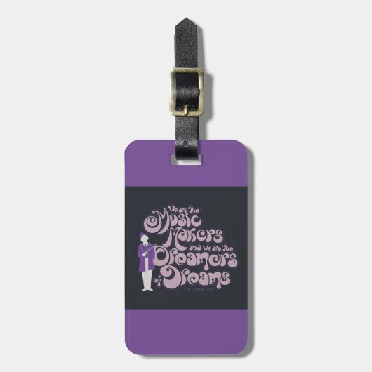 Willy Wonka - Muziekmakers, droomdromers Bagagelabel (Voorkant verticaal)