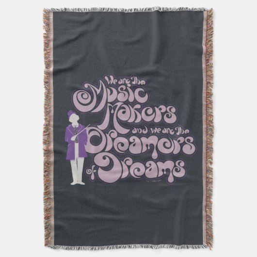 Willy Wonka - Muziekmakers, droomdromers Deken (Voorkant Verticaal)