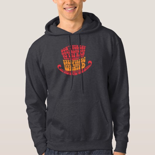 Willy Wonka Pet Typografie Hoodie (Voorkant)