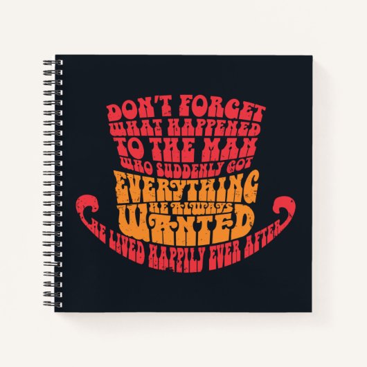 Willy Wonka Pet Typografie Notitieboek (Voorkant)