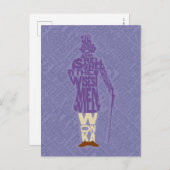 Willy Wonka Quote Silhouette Briefkaart (Voorkant / Achterkant)
