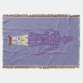 Willy Wonka Quote Silhouette Deken (Voorkant)