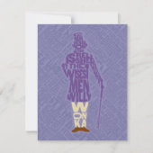 Willy Wonka Quote Silhouette Notitiekaartje (Voorkant)