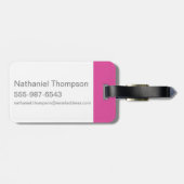 Willy Wonka Snoep Pattern Bagagelabel (Achterkant horizontaal)