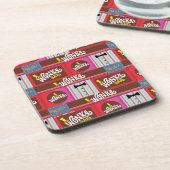 Willy Wonka Snoep Pattern Bier Onderzetter (Linkerzijde)