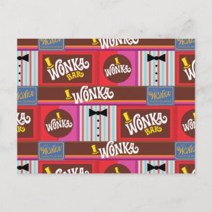 Willy Wonka Snoep Pattern Briefkaart