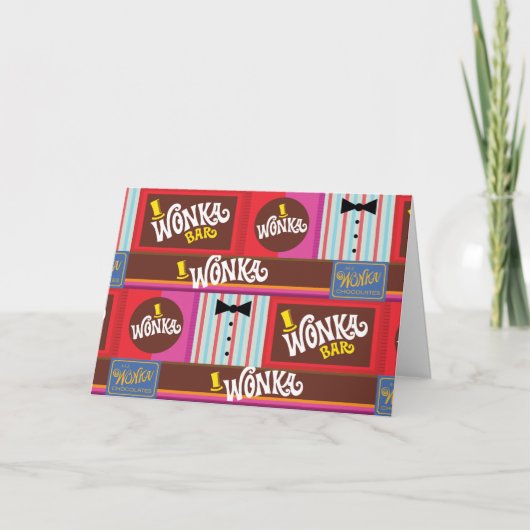 Willy Wonka Snoep Pattern Kaart (Voorkant)