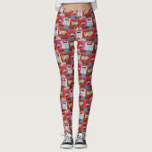 Willy Wonka Snoep Pattern Leggings (Voorkant)