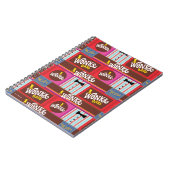 Willy Wonka Snoep Pattern Notitieboek (Linkerzijde)