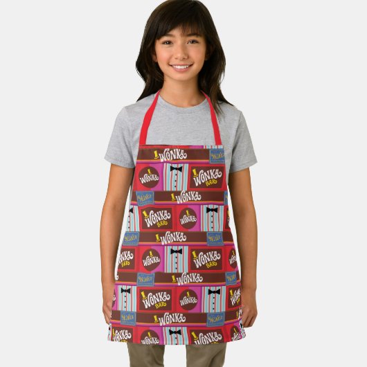 Willy Wonka Snoep Pattern Schort (Insitu)