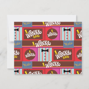 Willy Wonka Snoeppatroon Notitiekaartje