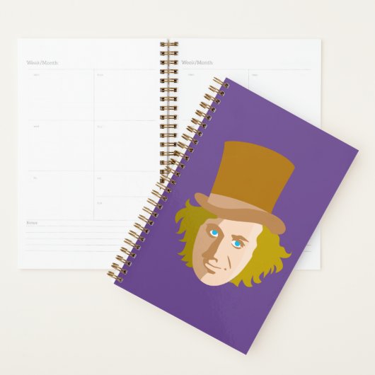 Willy Wonka Stenciled Face Graphic (Devant avec enveloppe)