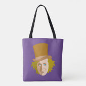 Willy Wonka Stenciled Face Graphic Draagtas (Achterkant)