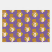 Willy Wonka Stenciled Face Graphic Inpakpapier Vel (Voorkant 3)
