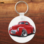 Willys Red Car 1941 Sleutelhanger (Voorkant)