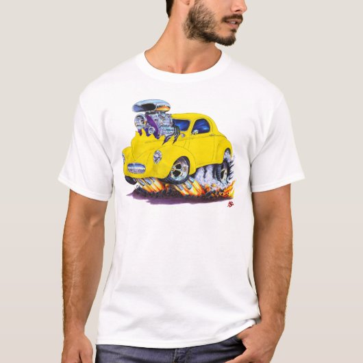 Willys Yellow Car 1941 T-shirt (Voorkant)