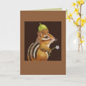 Wilma la carte chipmunk (Fleur jaune)