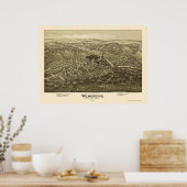Wilmerding, PA Panorama Map - 1897 Poster (Keuken)